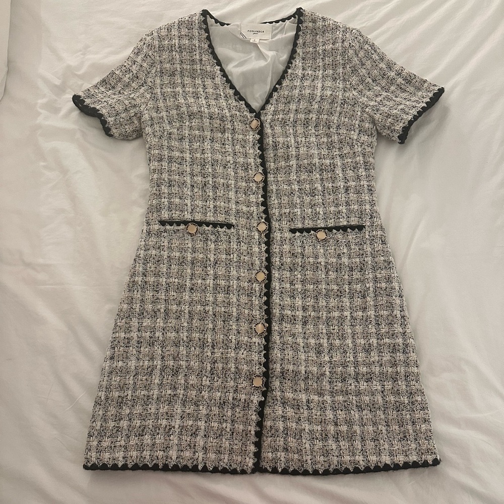 Tuckernuck Black and White Tweed Dress